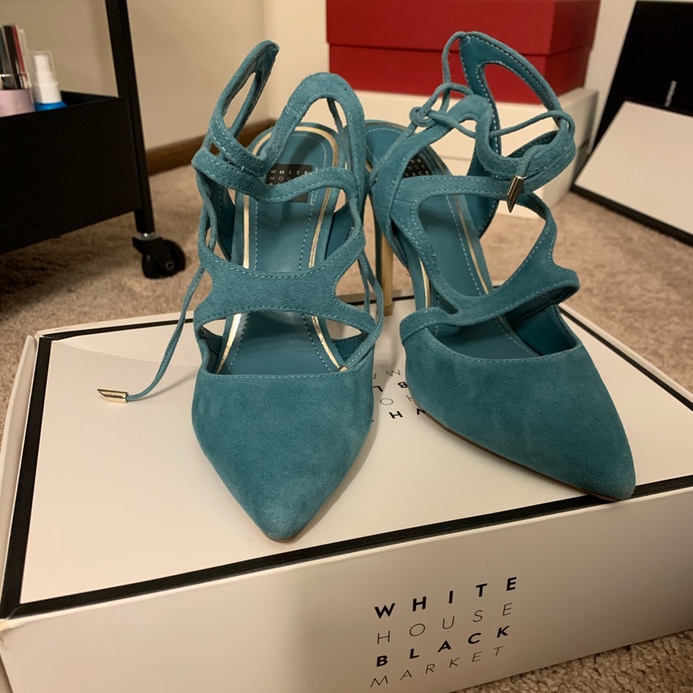 Suede WHBM strappy heel